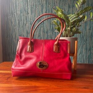 Vintage Dooney & Bourke Red Champ Tote. NWOT
